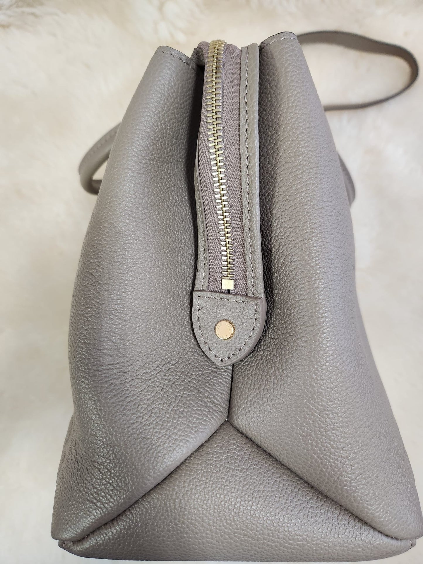Louis Vuitton Grand Palais Monogram Empreinte Leather Turtle Dove Color L13.4 x H9.4 x W 5.9 inch