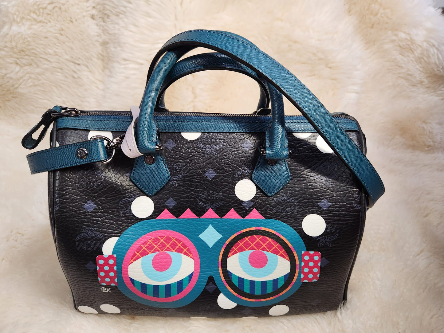 MCM Craig and Karl Snowdome Limited Edition Boston Large
