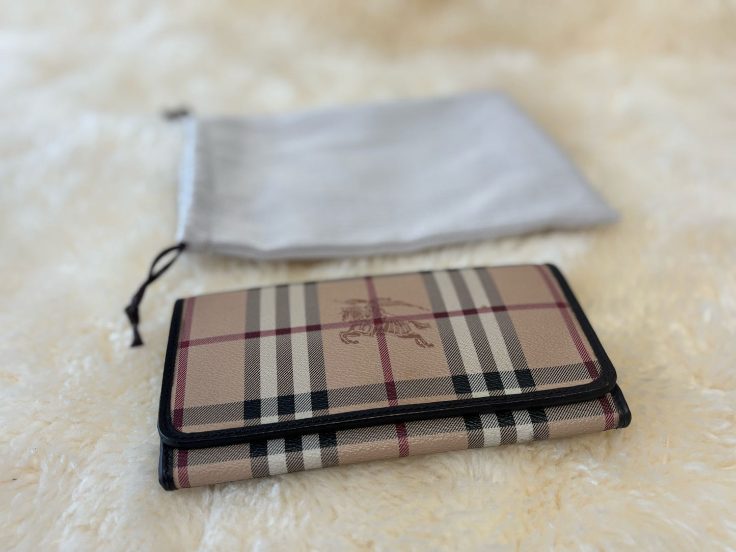 Burberry Check Penrose Continental Wallet Chocolate