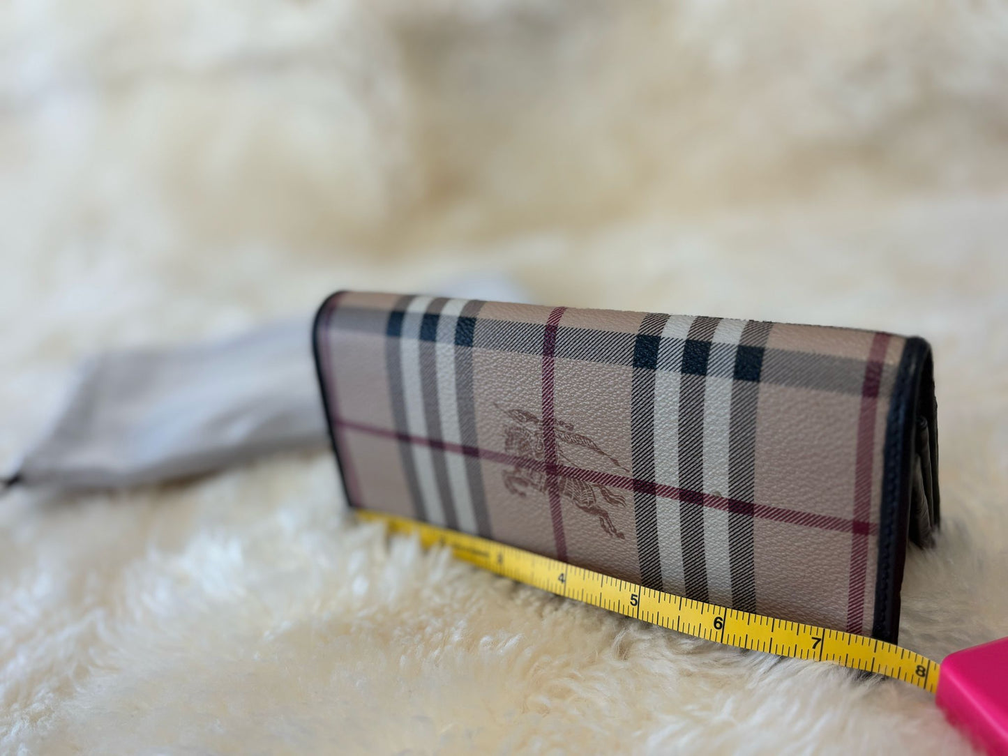 Burberry Check Penrose Continental Wallet Chocolate