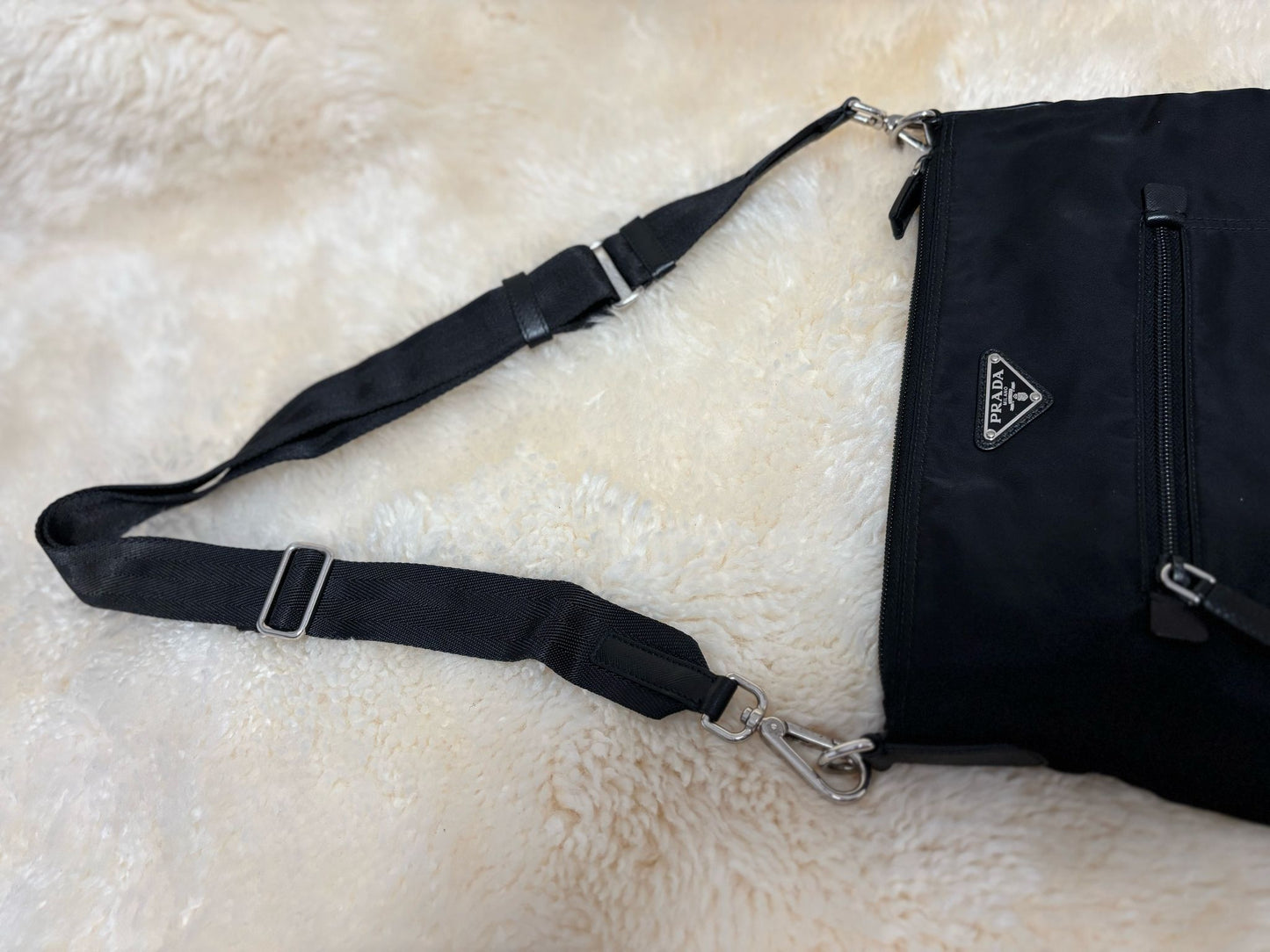 Prada Re-nylon Black Crossbody Bag