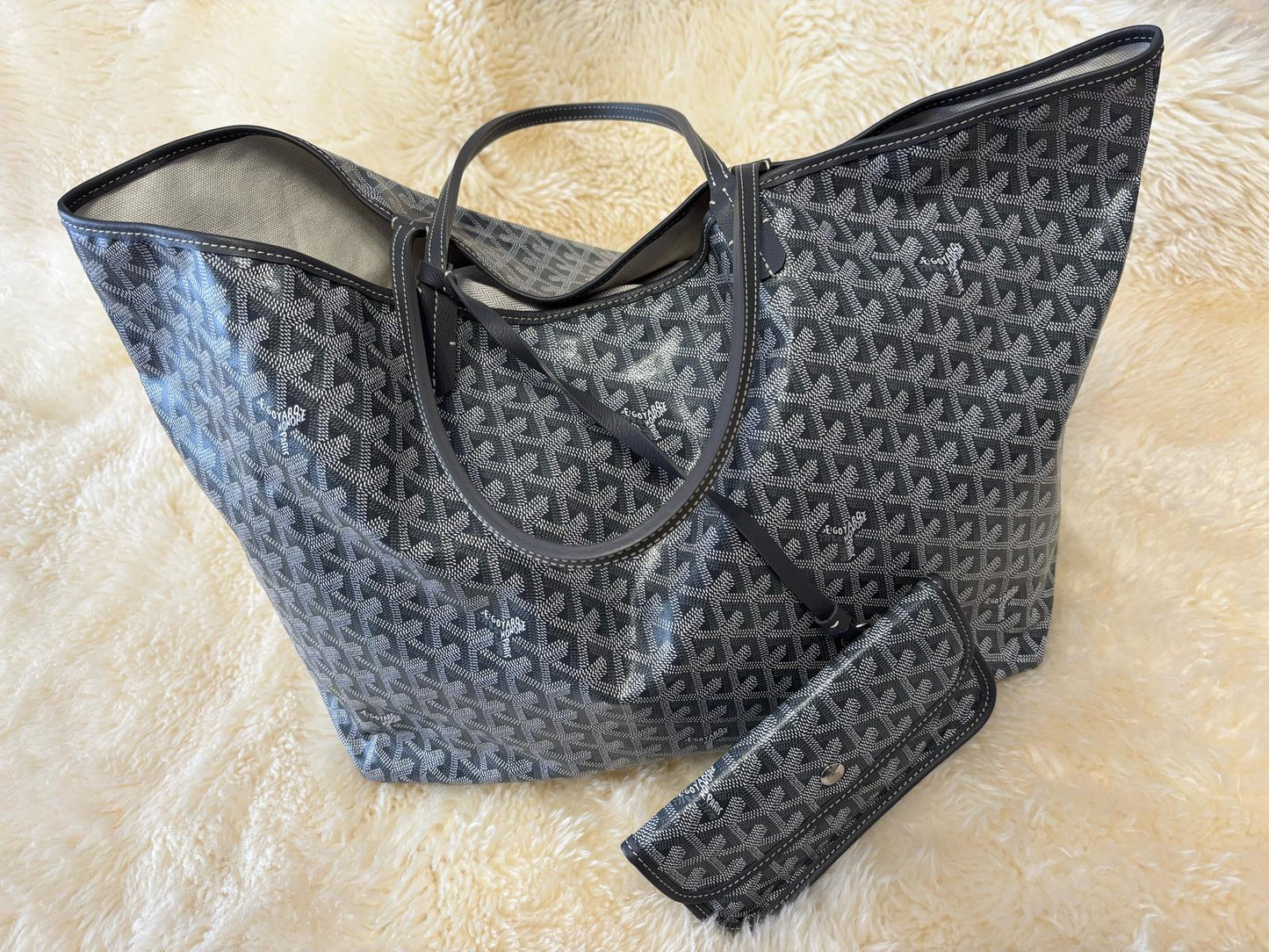 Goyard St Louis Tote Gray GM XL