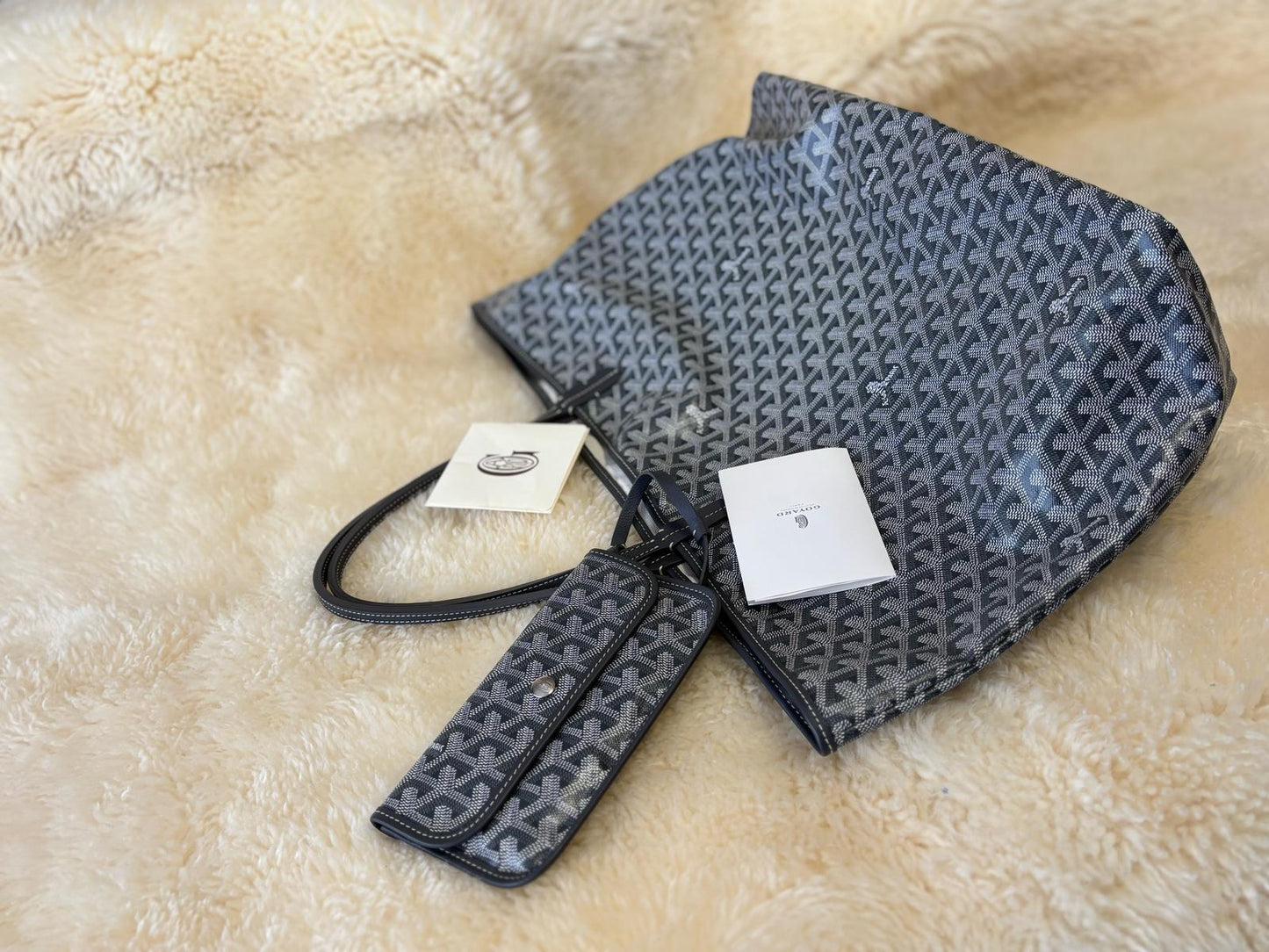 Goyard St Louis Tote Gray GM XL