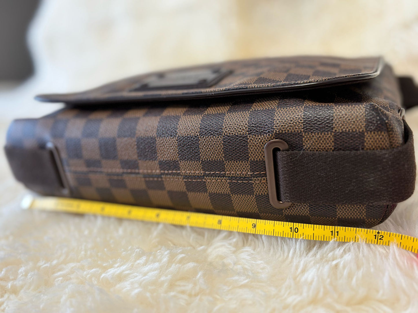 Louis Vuitton Damier Ebene Brooklyn Shoulder Messenger Bag Medium