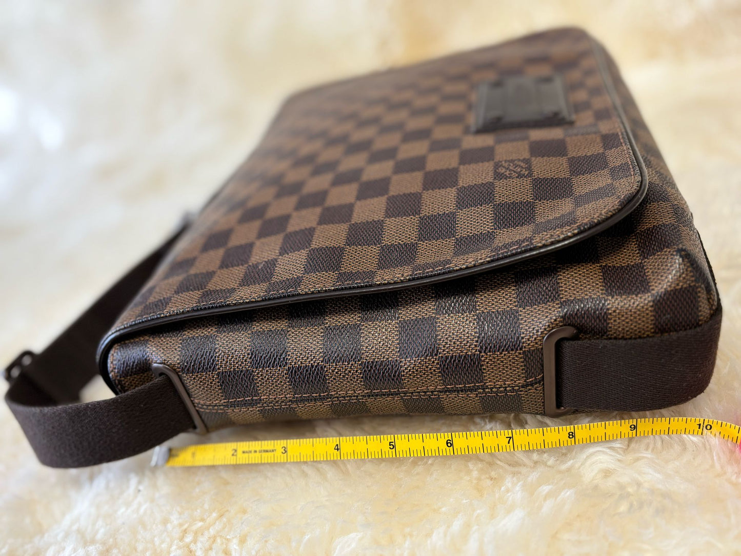 Louis Vuitton Damier Ebene Brooklyn Shoulder Messenger Bag Medium