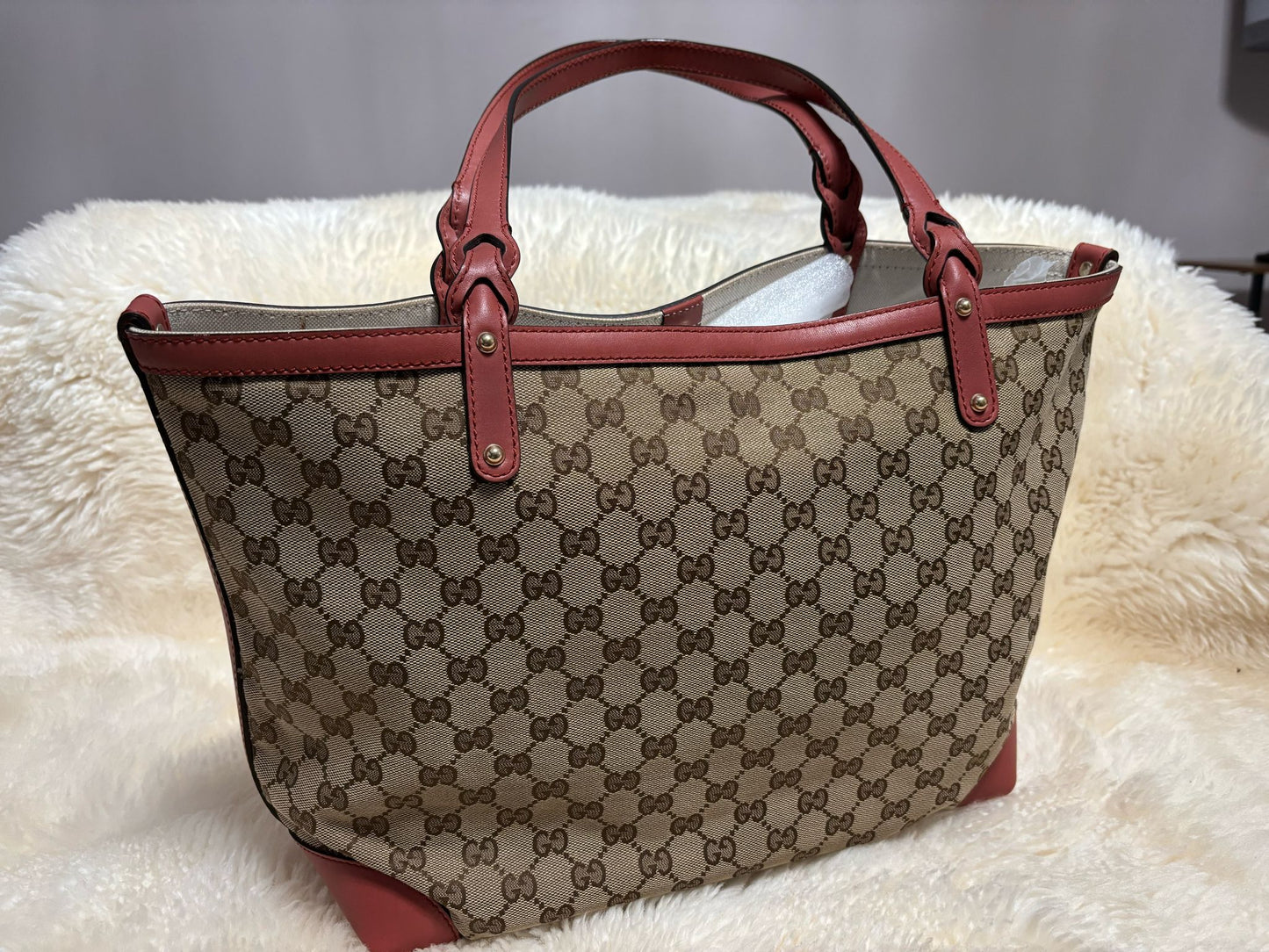 Gucci Webline Tote with removal Pouch