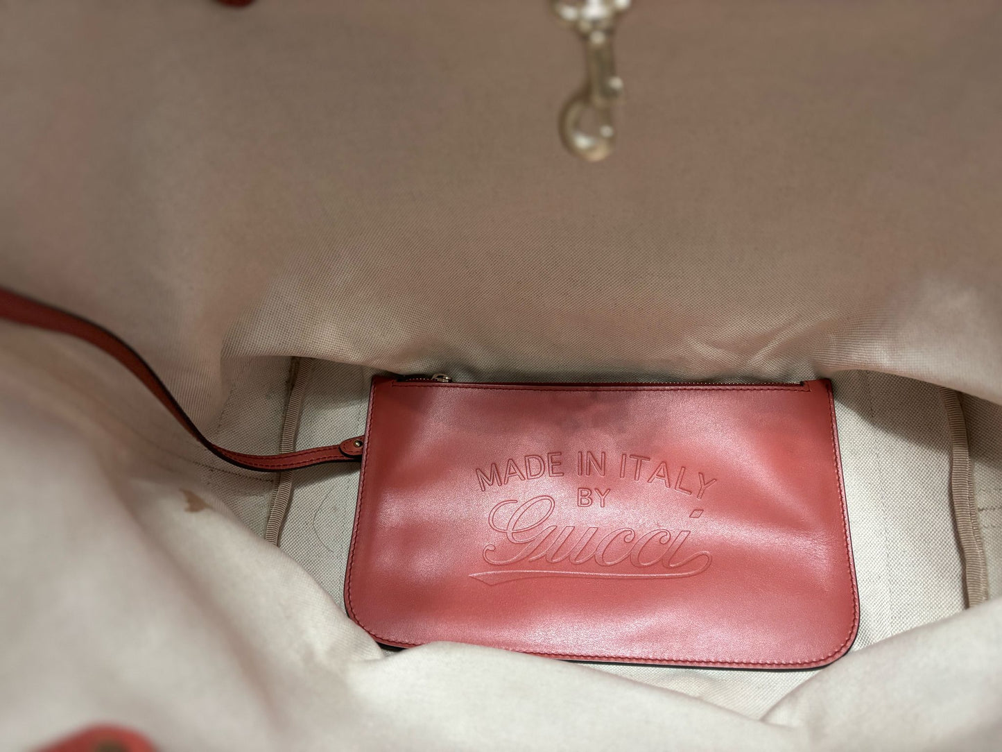 Gucci Webline Tote with removal Pouch