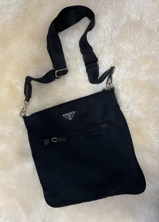 Prada Re-nylon Black Crossbody Bag